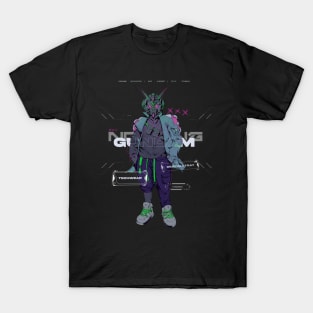 Techwear mecha head T-Shirt